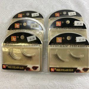 BT Hand Made False Eye Lashes. #05244.  6 pairs. Glue included.
